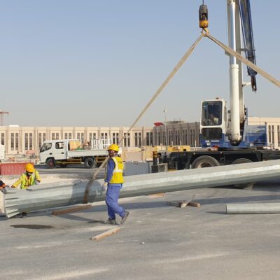 Installation testing and commissioning of High Mast Light pole